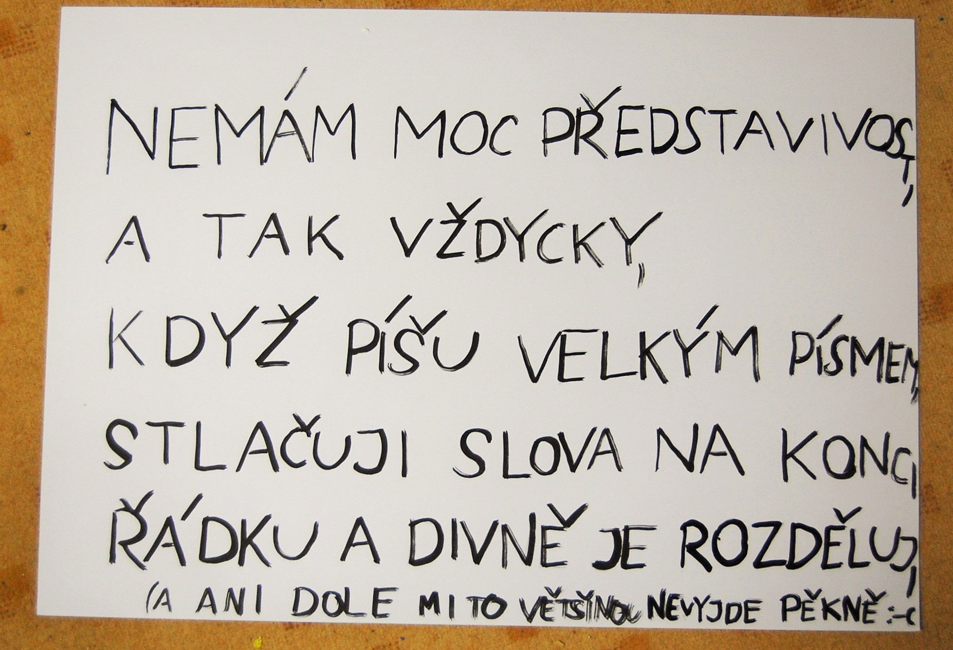 2014 A3 Tuš na papíře