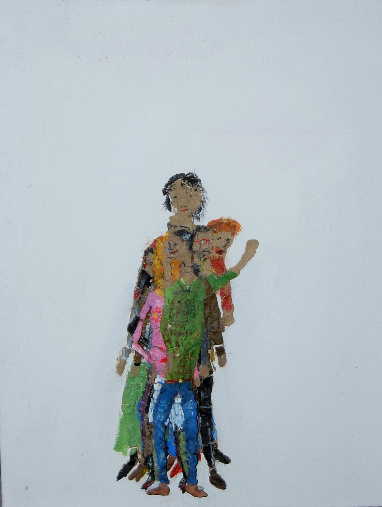 2015 35x40 cm Akryl a hlína na plátně