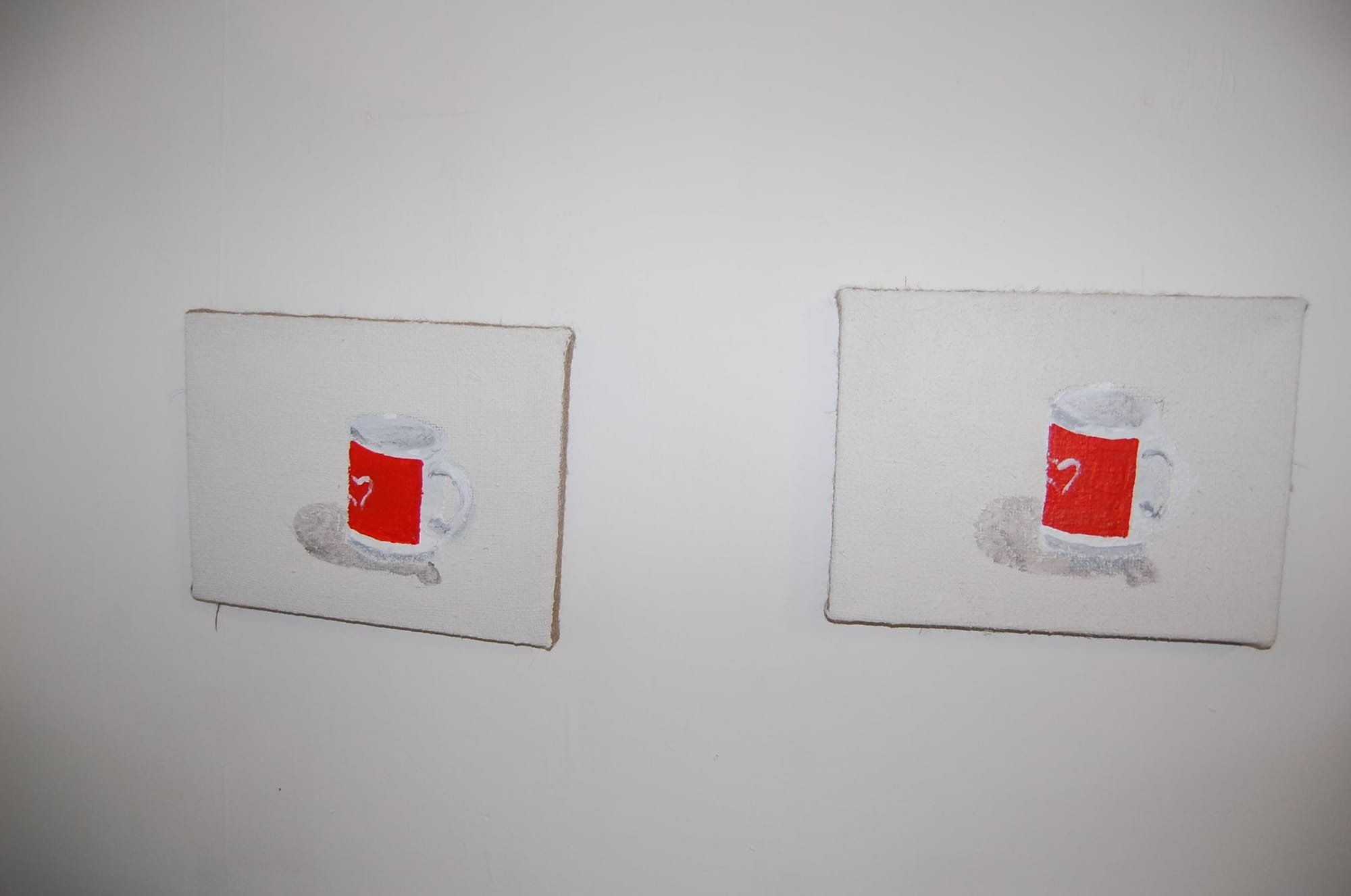 2014 Diptych, 2x 17x17 cm, Akryl na jutovém plátně