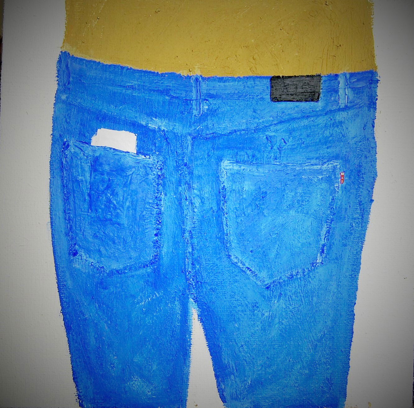 2014 45x40 cm Hlína a akryl na jutovém plátně