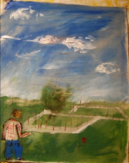 2011 40x30 cm Akryl na plátně Procesuální obraz