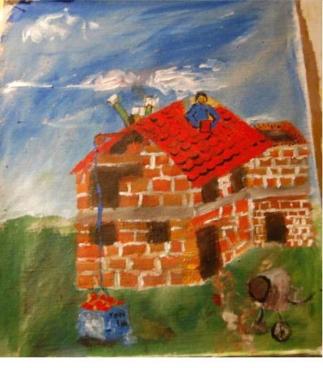 2011 40x30 cm Akryl na plátně Procesuální obraz