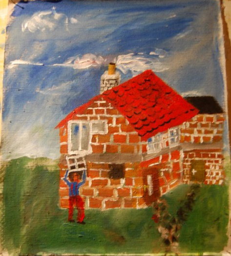 2011 40x30 cm Acrylic on canvas Process painting