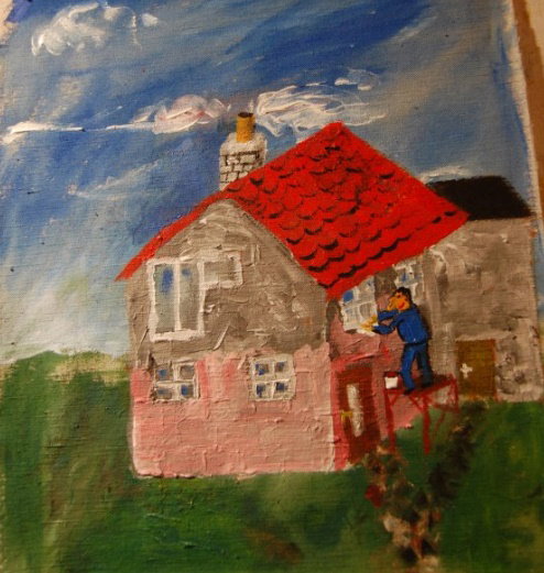 2011 40x30 cm Acrylic on canvas Process painting