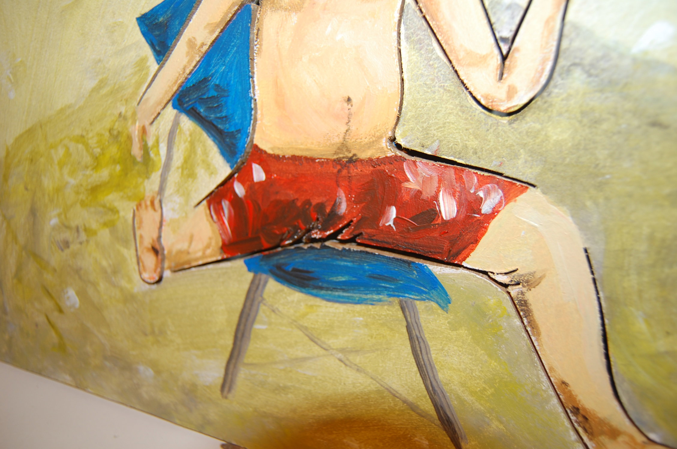 2012, 45x30 cm Acrylic on plywood