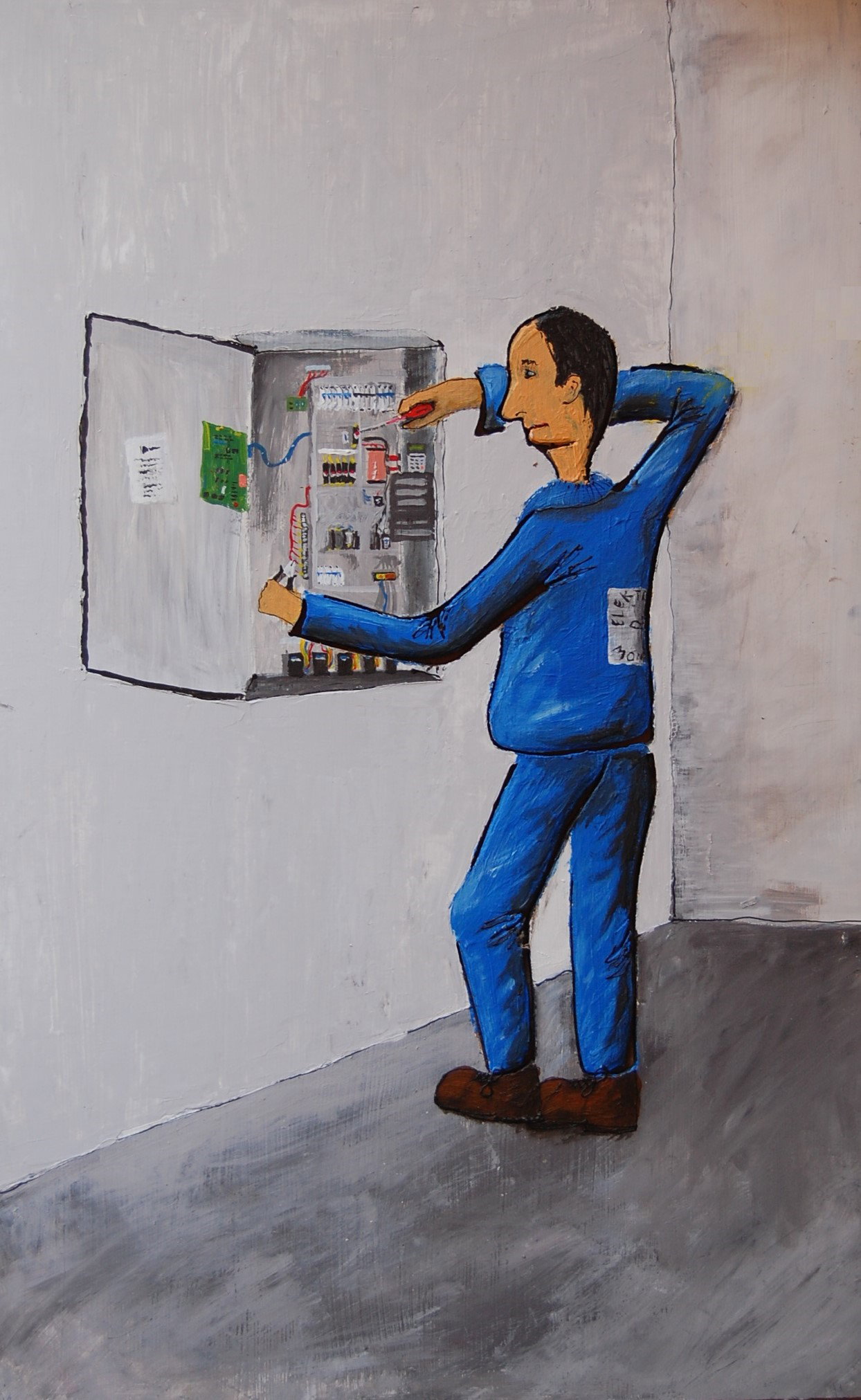 2012 35x40 cm Acrylic on plywood