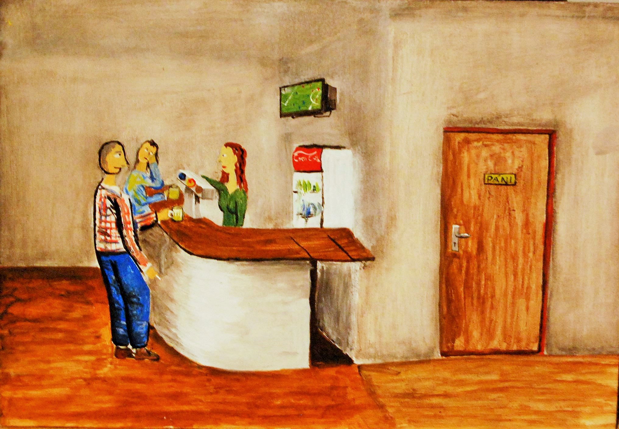 2012 45x30 cm Acrylic on plywood