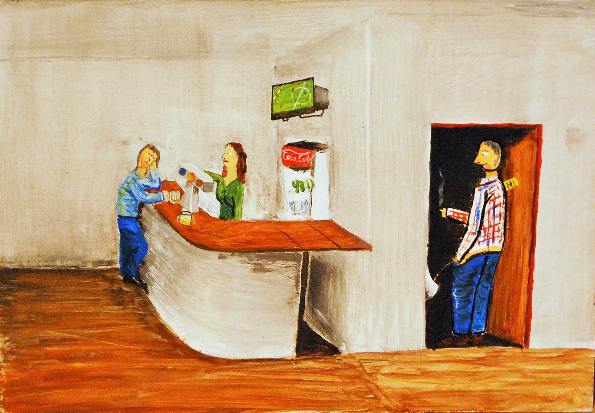 2012 45x30 cm Acrylic on plywood