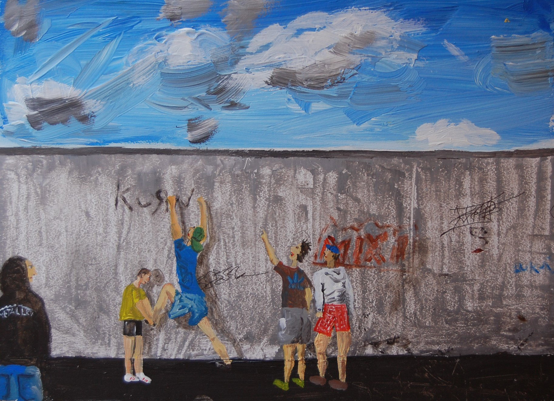 2012 45x32 cm Acrylic on hardboard