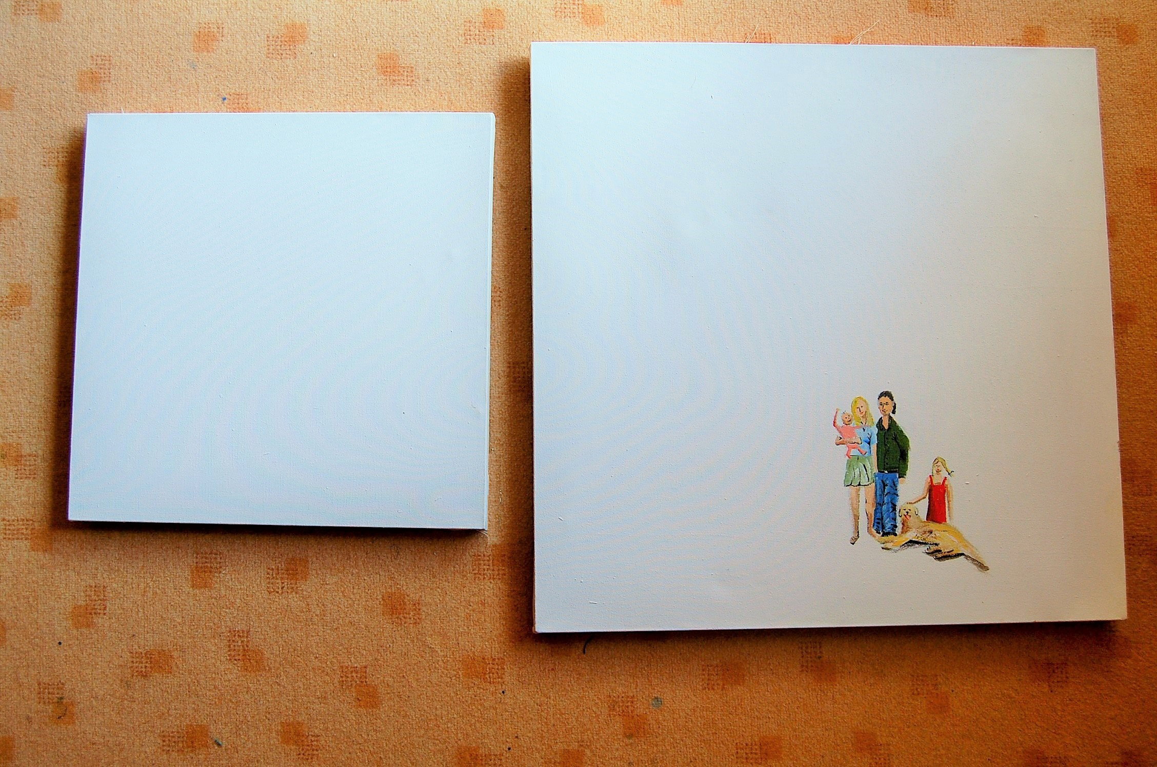 2013 Diptych; 30x30 and 40x40 cm Acrylic on canvas