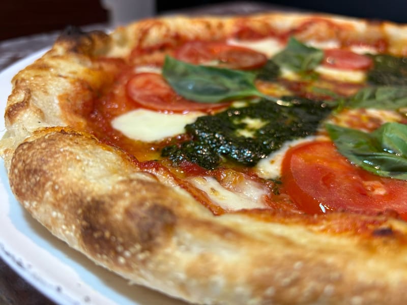 Margherita Genuina (vegetarian) SMALL £9 LARGE £13