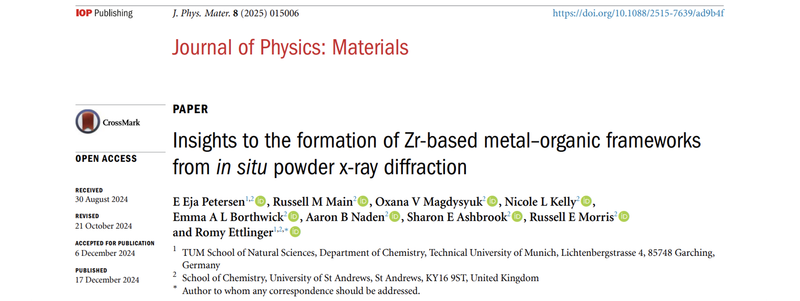 Insights to the formation of Zr-based metal–organic frameworks from in situ powder x-ray diffraction
