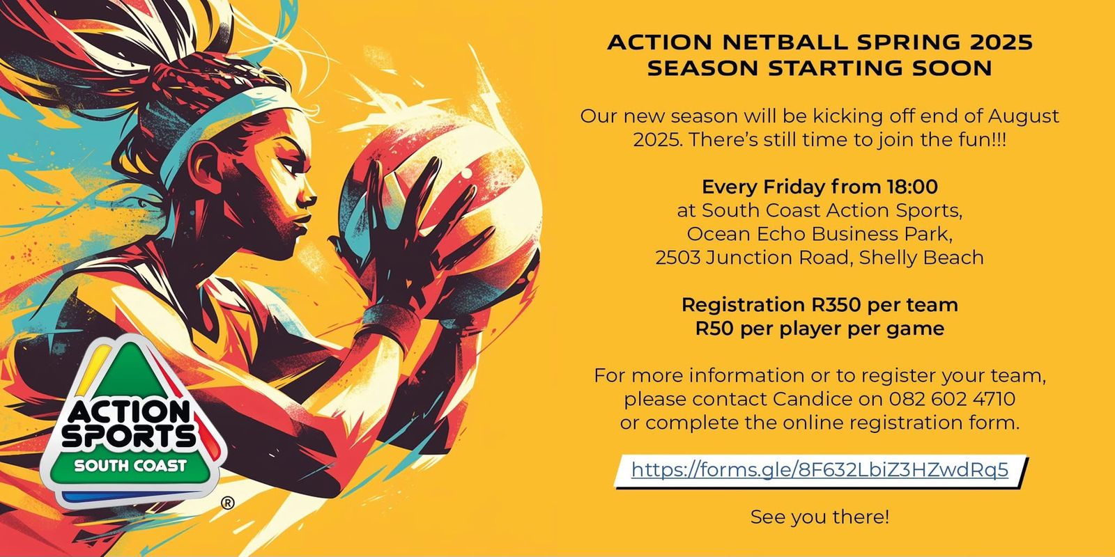 Action Netball Spring Season - Aug and Sep 2025