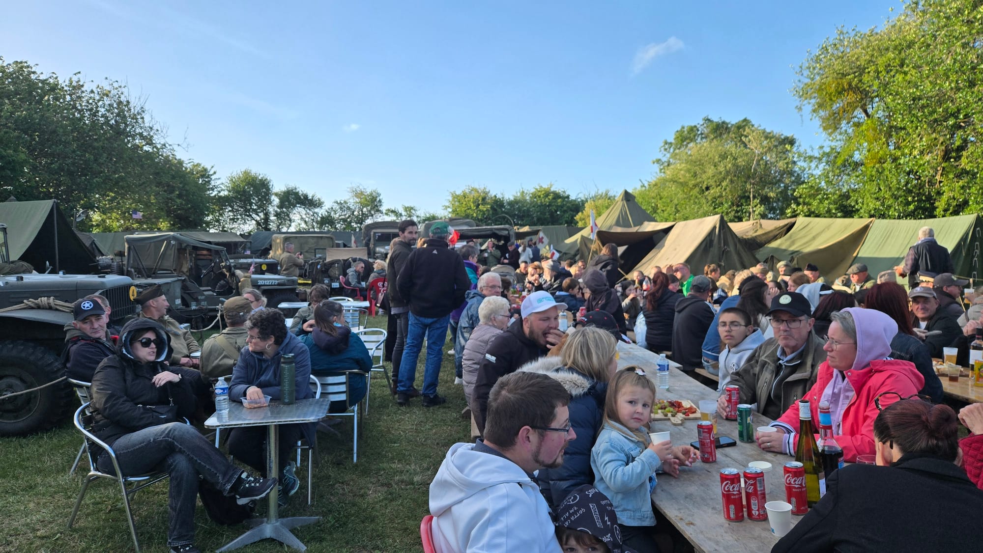 soirée du 6 juin sur notre camp