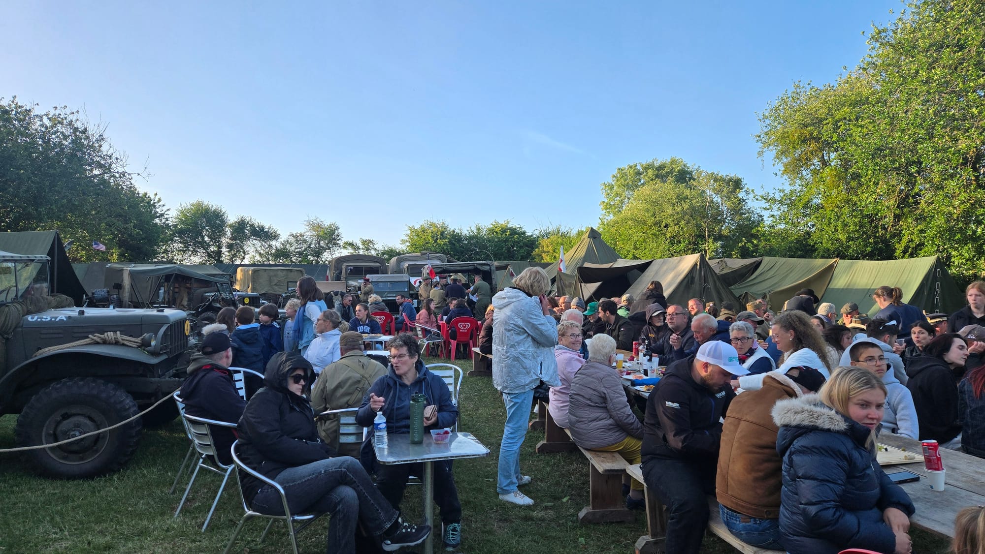 soirée du 6 juin sur notre camp