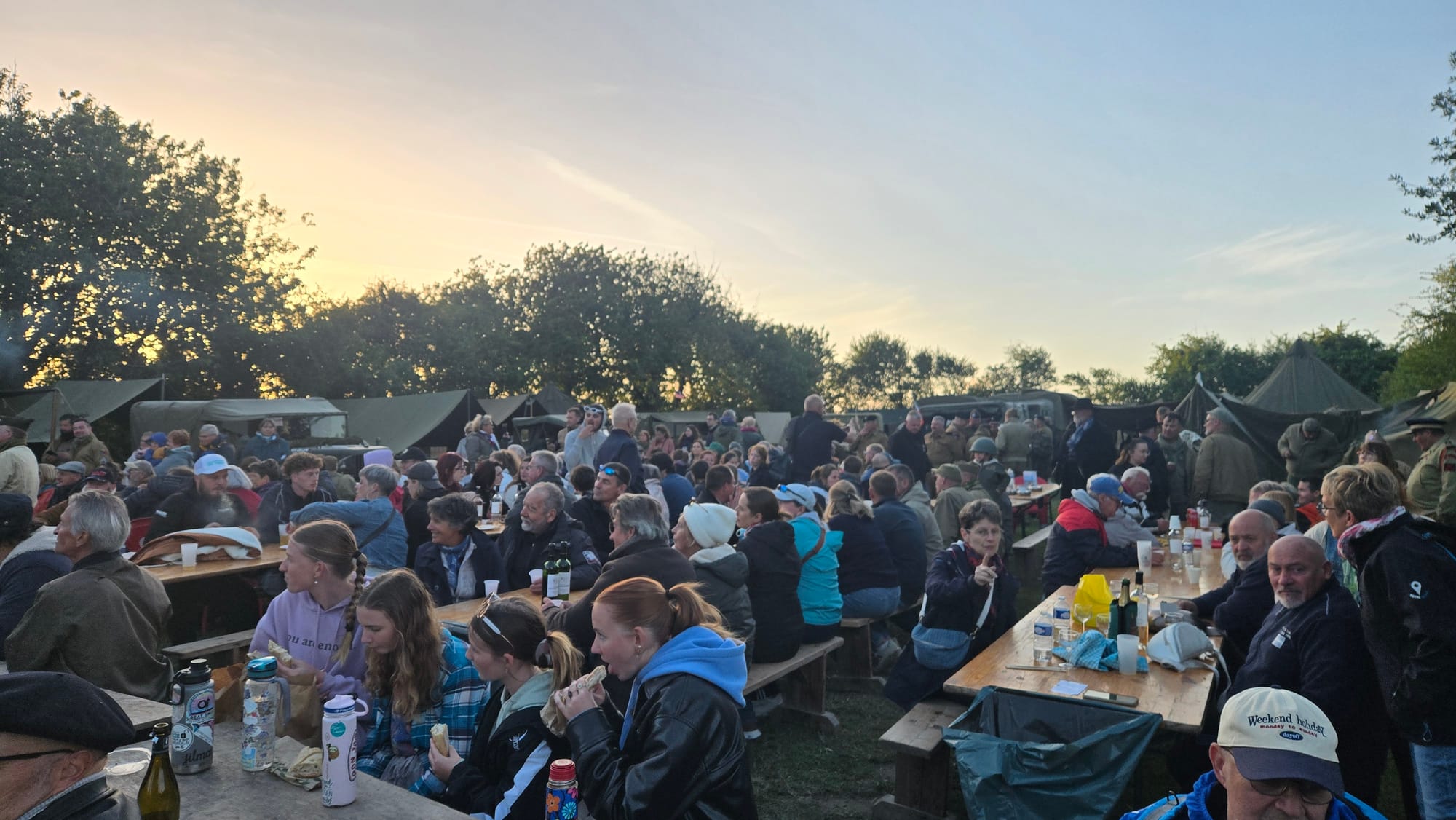 soirée du 6 juin sur notre camp