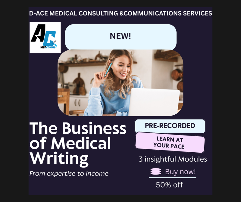 SELF-PACED MEDICAL WRITING COURSE(INSTANT ACCESS)
