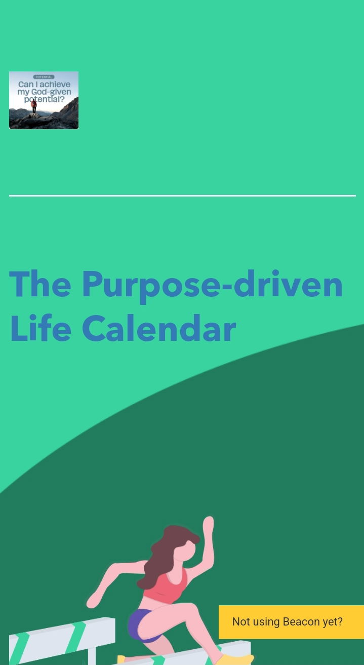 The Purpose-driven Life Calendar