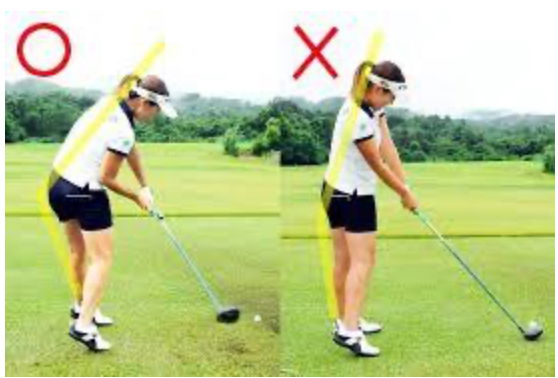 インパクトで伸び上がりますか？