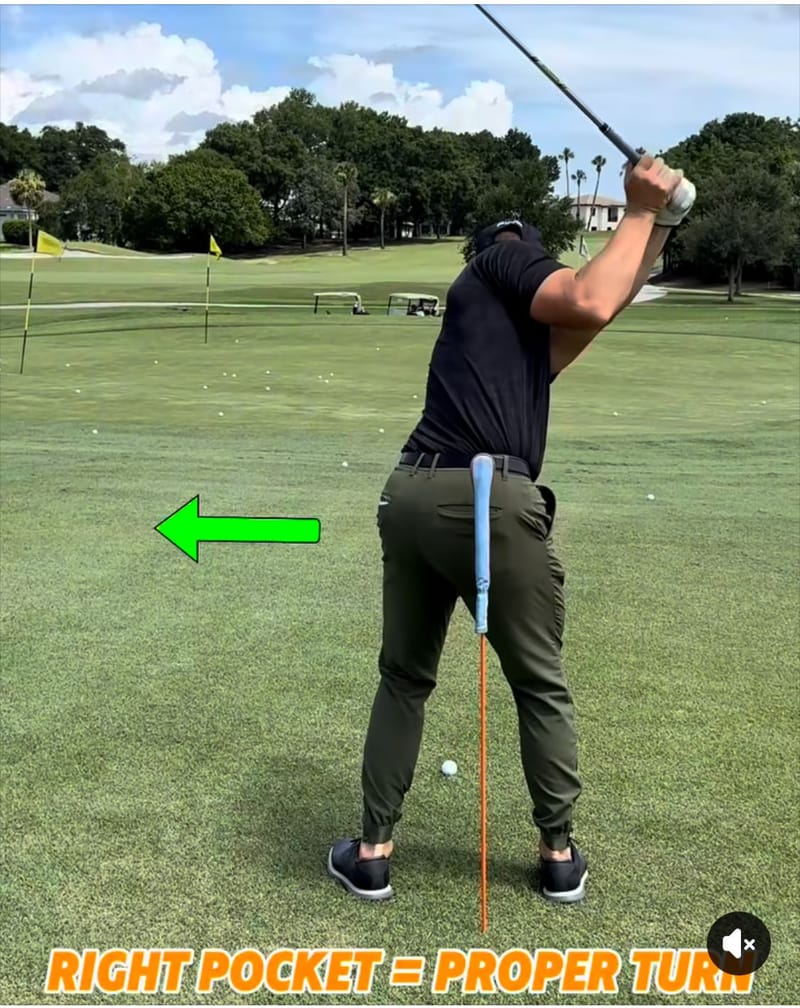 Pivot drill: Back view