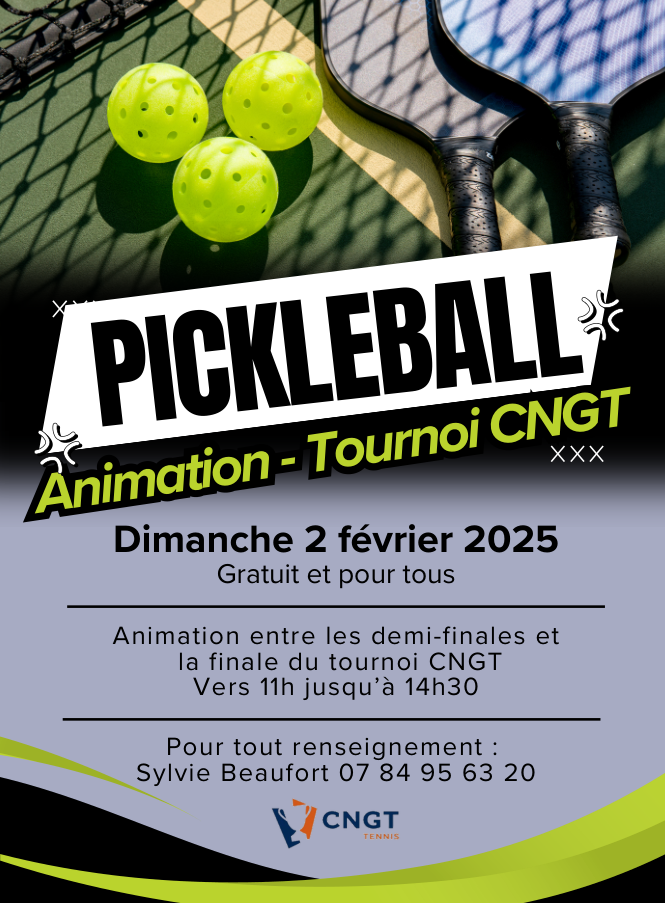 Animation Pickleball Tournoi CNGT -  Coulaines (72)