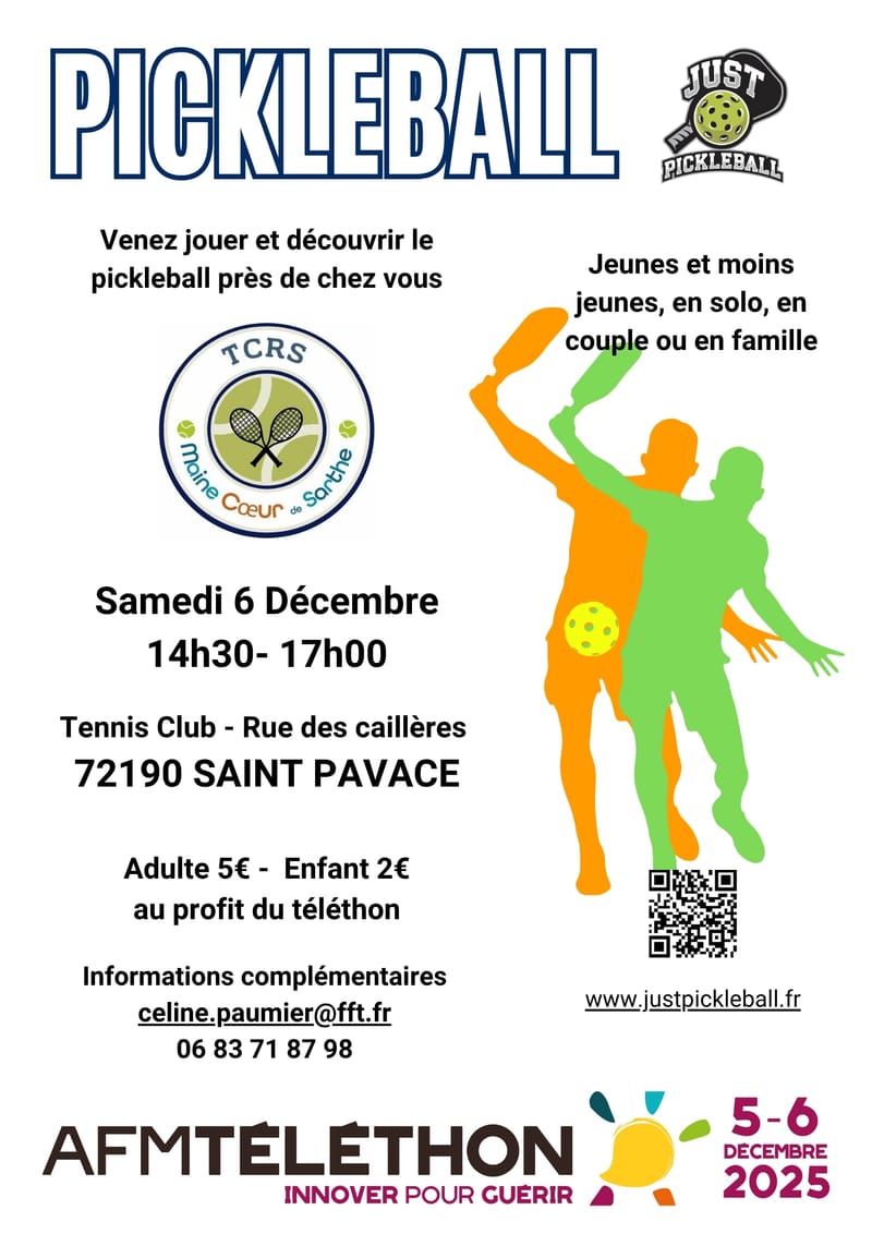 Saint Pavace  (72) - Session Gratuite découverte du Pickleball