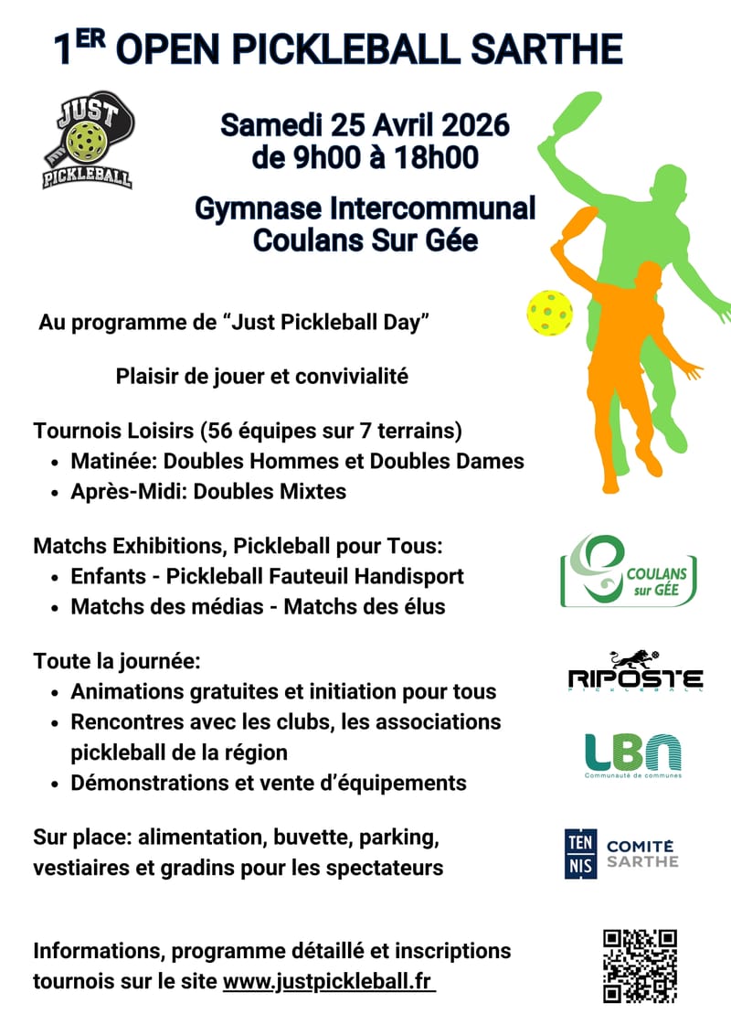 Coulans sur Gée - 1er Open Pickleball Sarthe