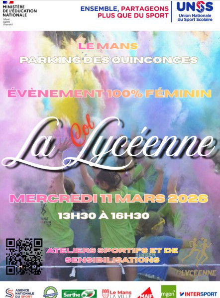 Le Mans(72) - Atelier Découverte Pickleball - UNSS Sarthe - La Lycéénne 2026