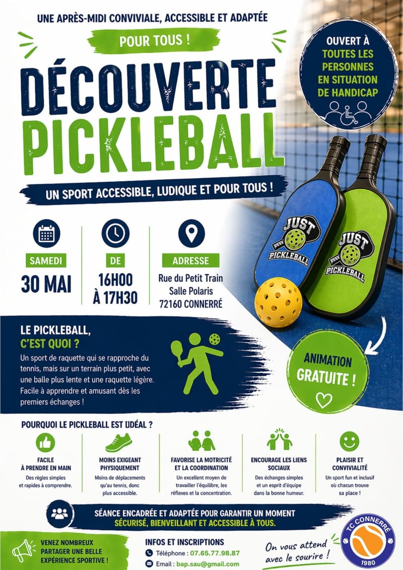 Connerré (72) - Session Gratuite découverte - Handisport