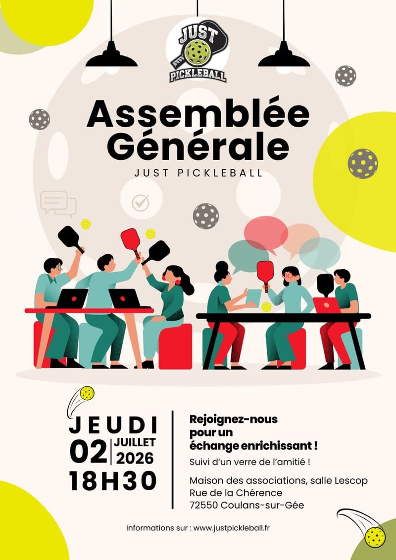 Coulans (72) - Assemblée Générale Just Pickleball