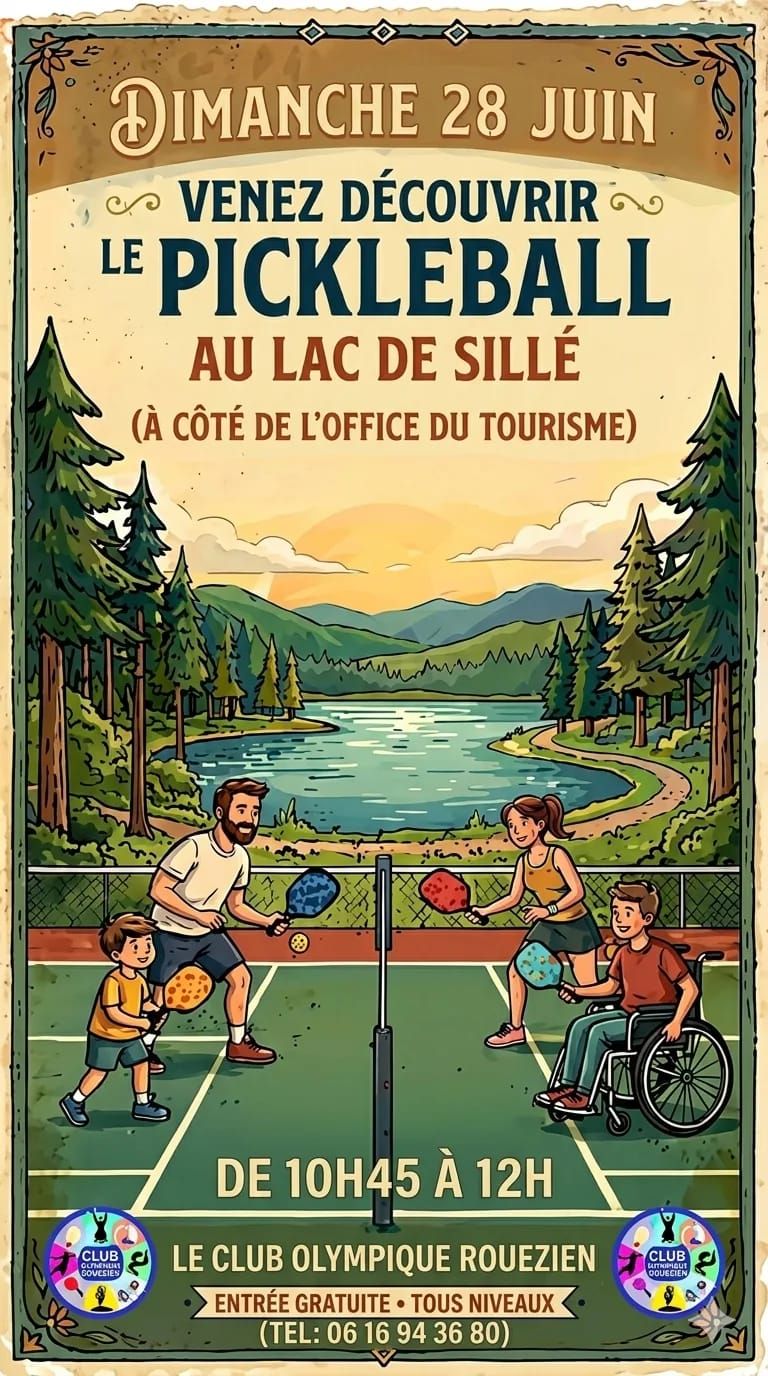 Sillé le Guillaume (72) - Venez découvrir le pickleball au Lac de Sillé !