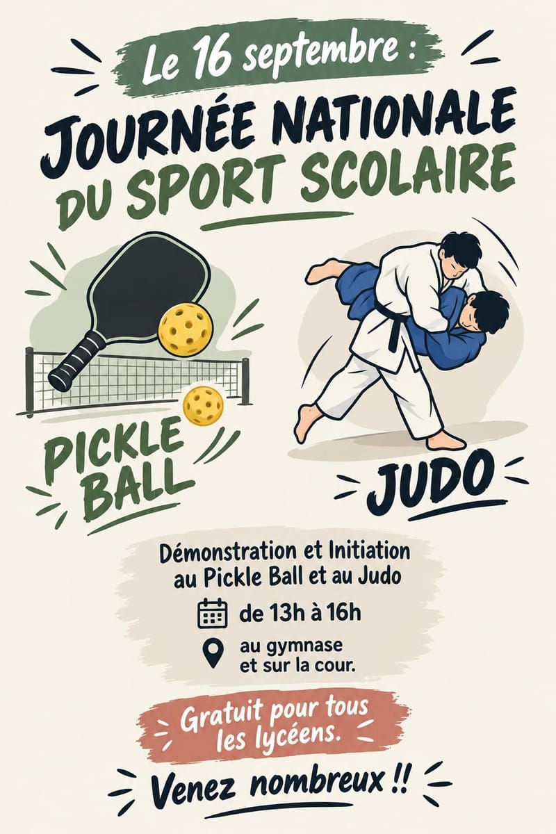 Le Mans (72) - UNSS - Lycée Montesquieu - Journée Nationale du Sport Scolaire