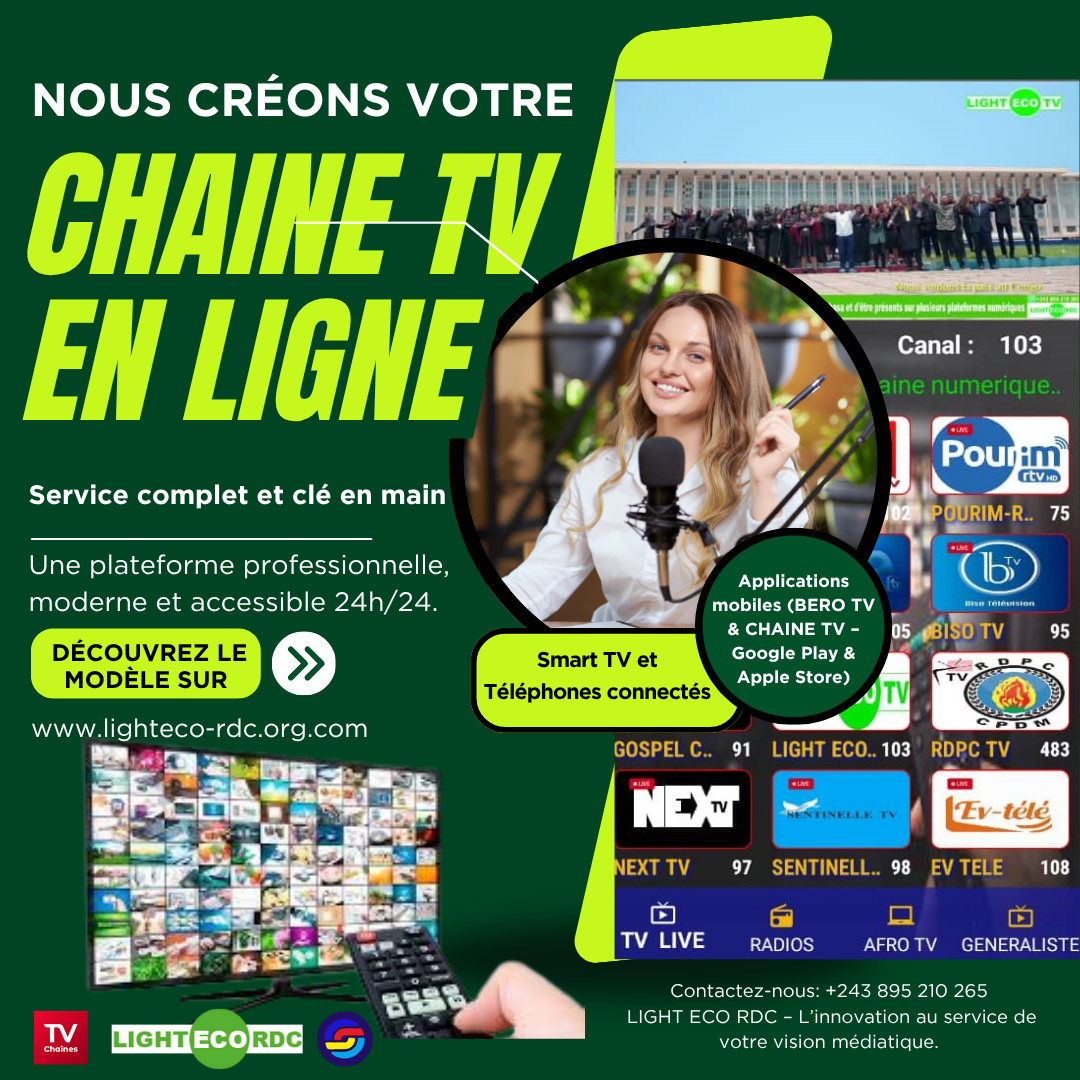 CREATION DES CHAINES TV EN LIGNE
