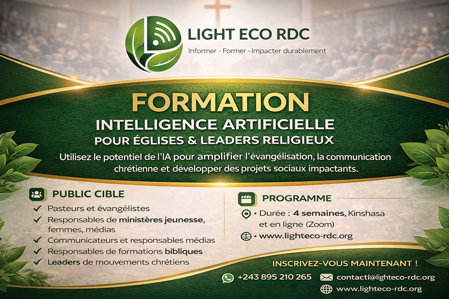 IA POUR LES ÉGLISES ET LEADERS RELIGIEUX