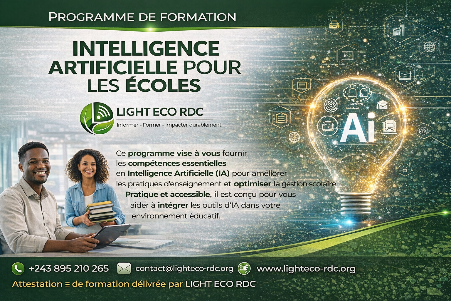 Formation en Intelligence Artificielle pour les acteurs de l’éducation