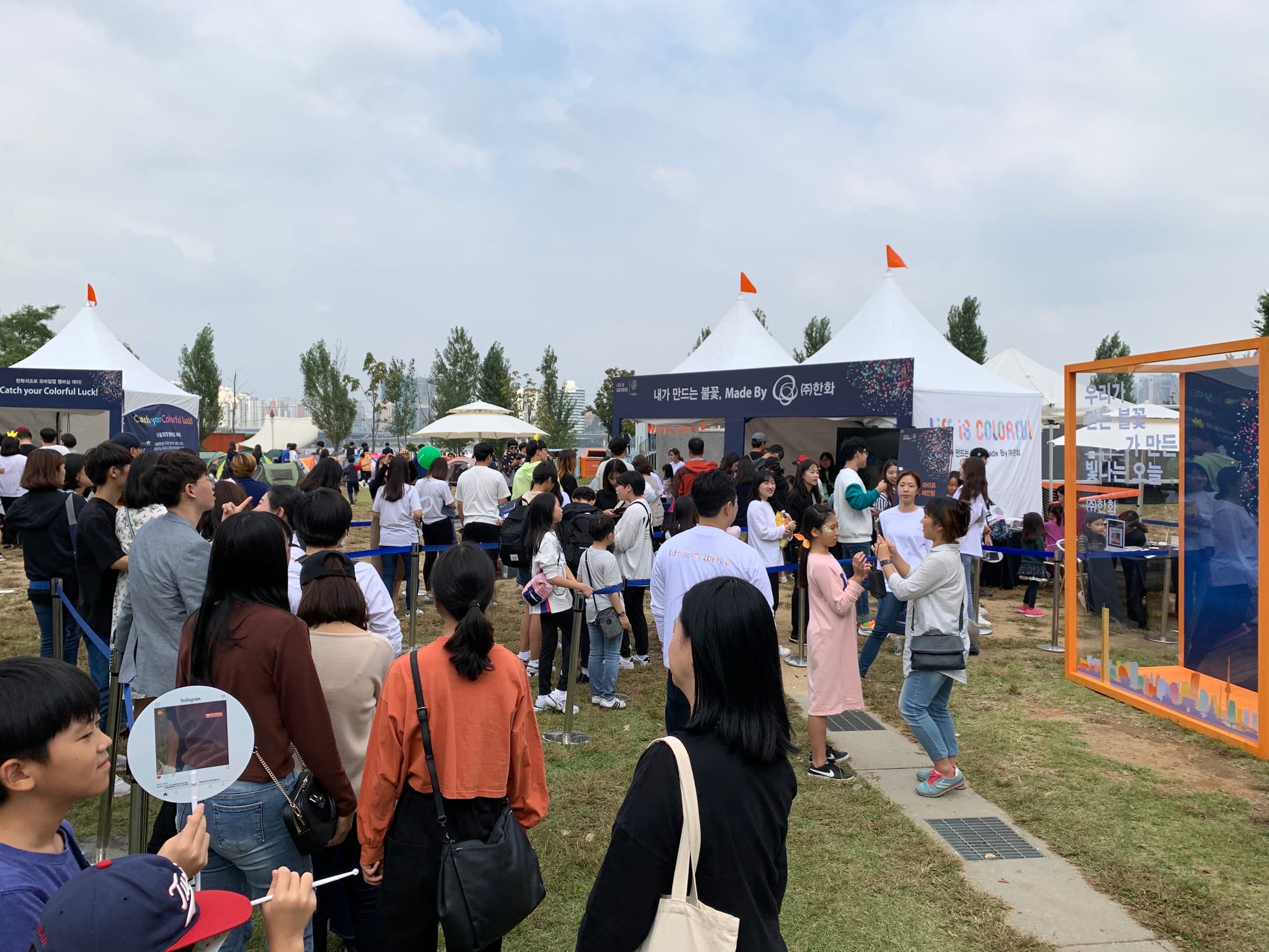 Hanwha Booth at the Fireworks Festival 2019