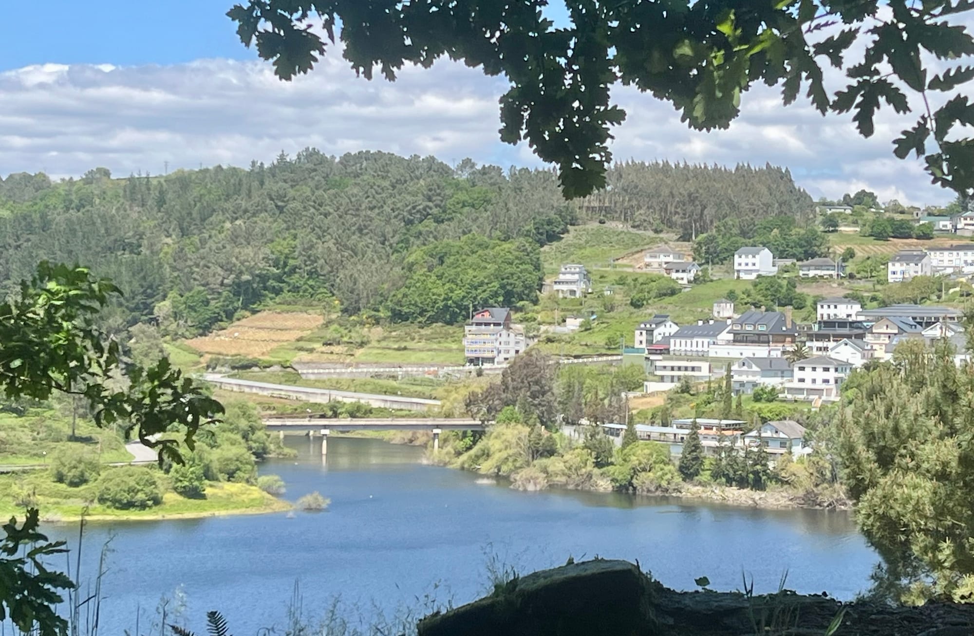 Arriving in Portomarin