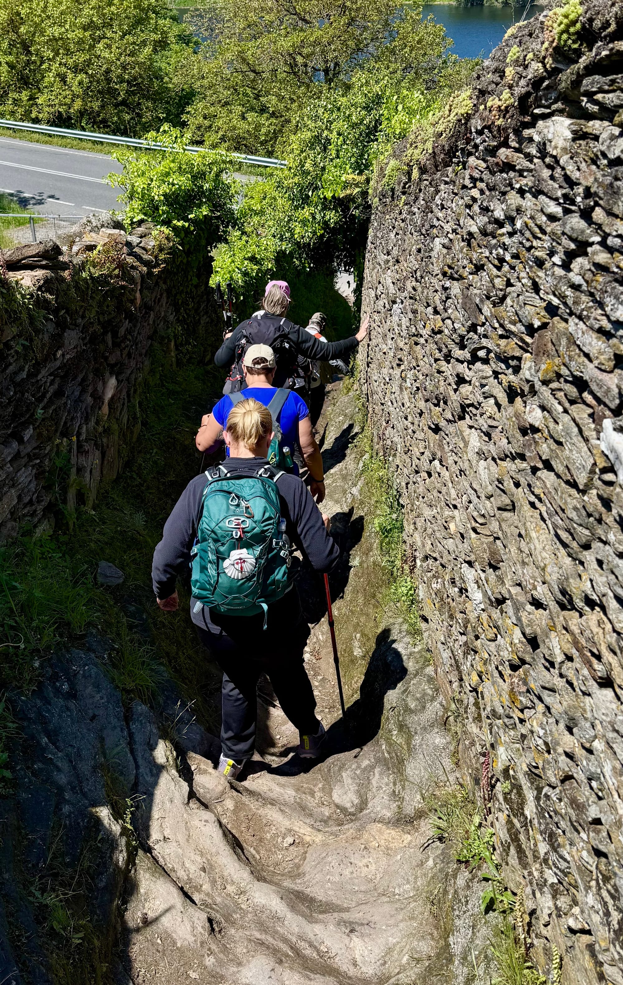 Arriving in Portomarin