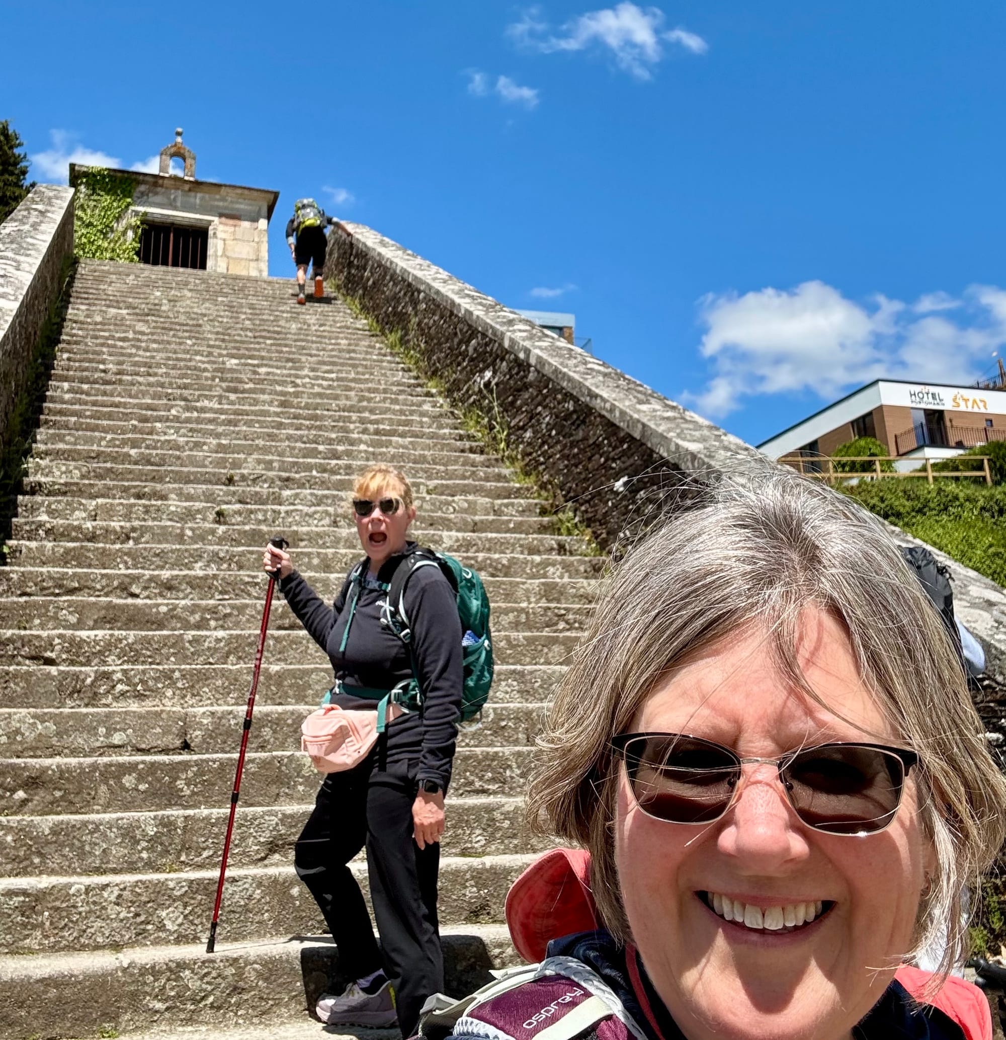 Arriving in Portomarin