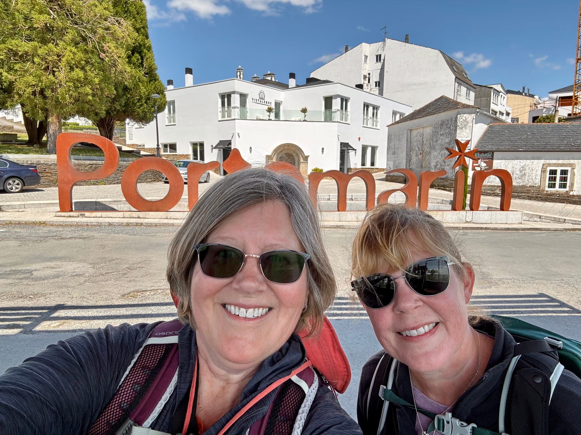 Arriving in Portomarin