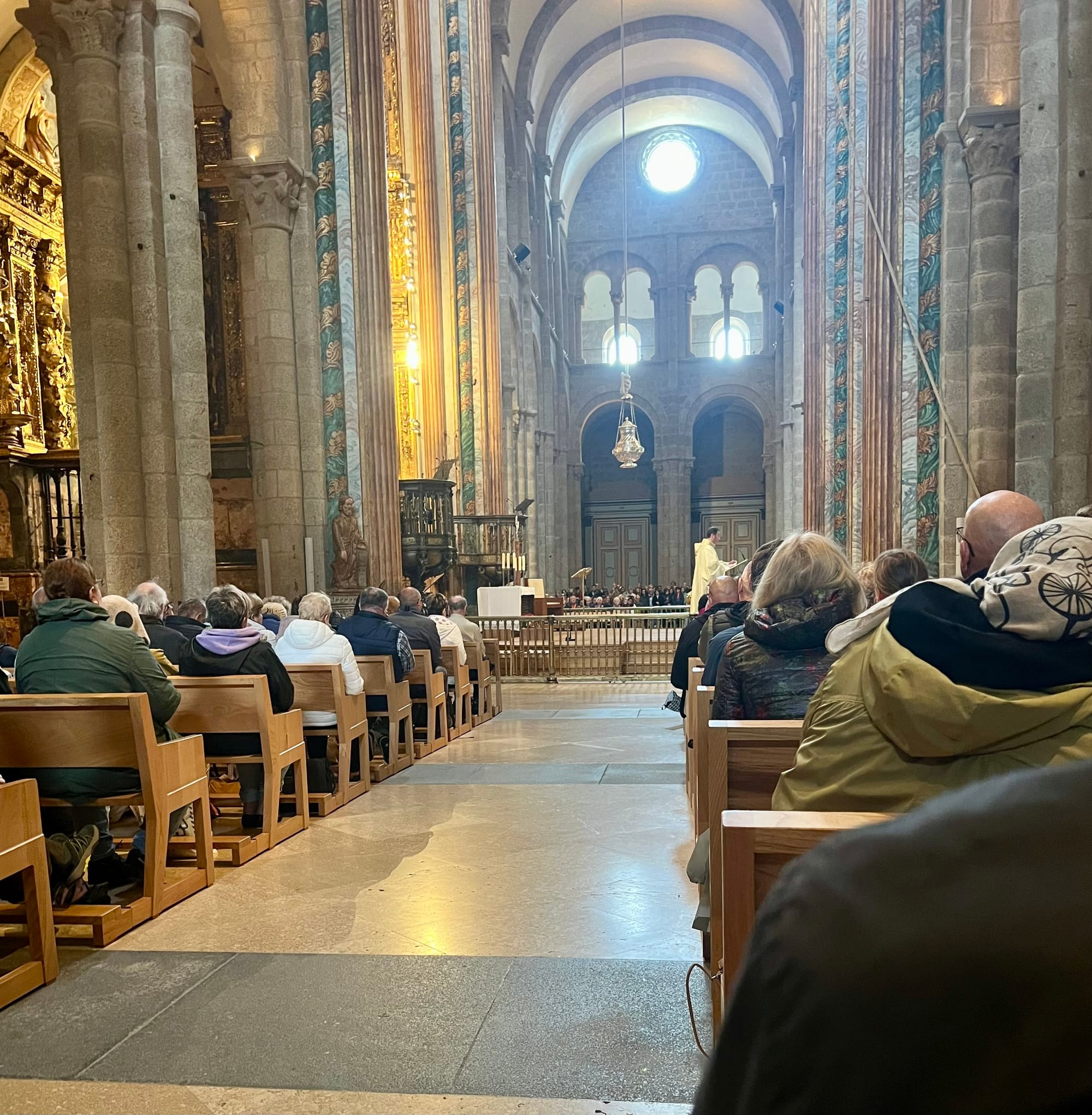 Arrival at the Cathedral plaza