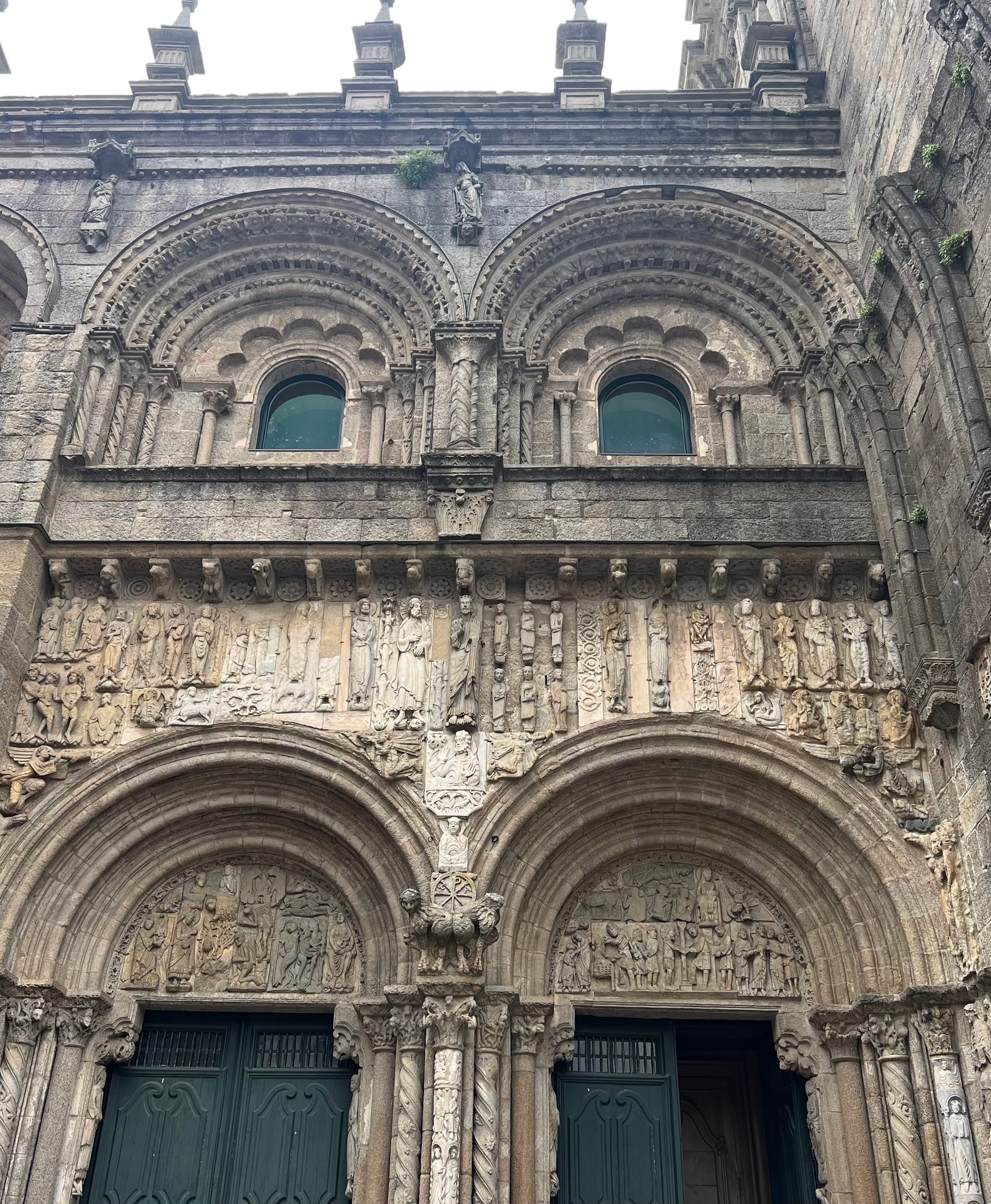 Outside the cathedral