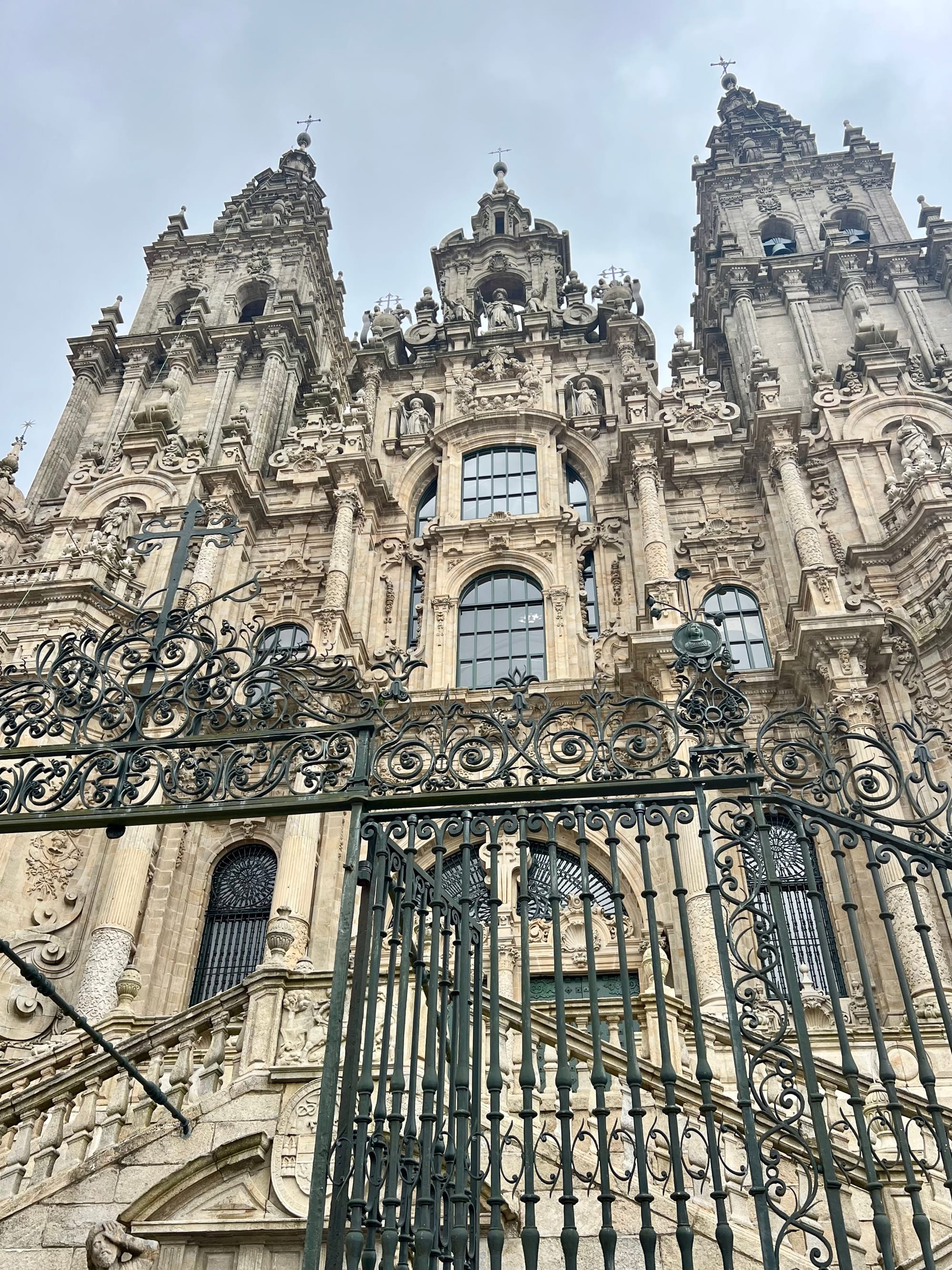 Outside the cathedral