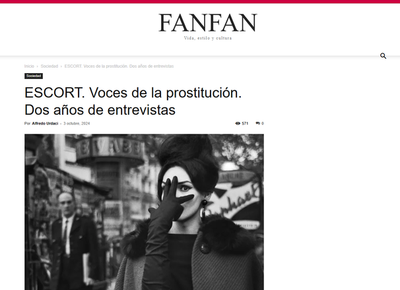 ESCORT. Voces de la prostitución. Dos años de entrevistas
