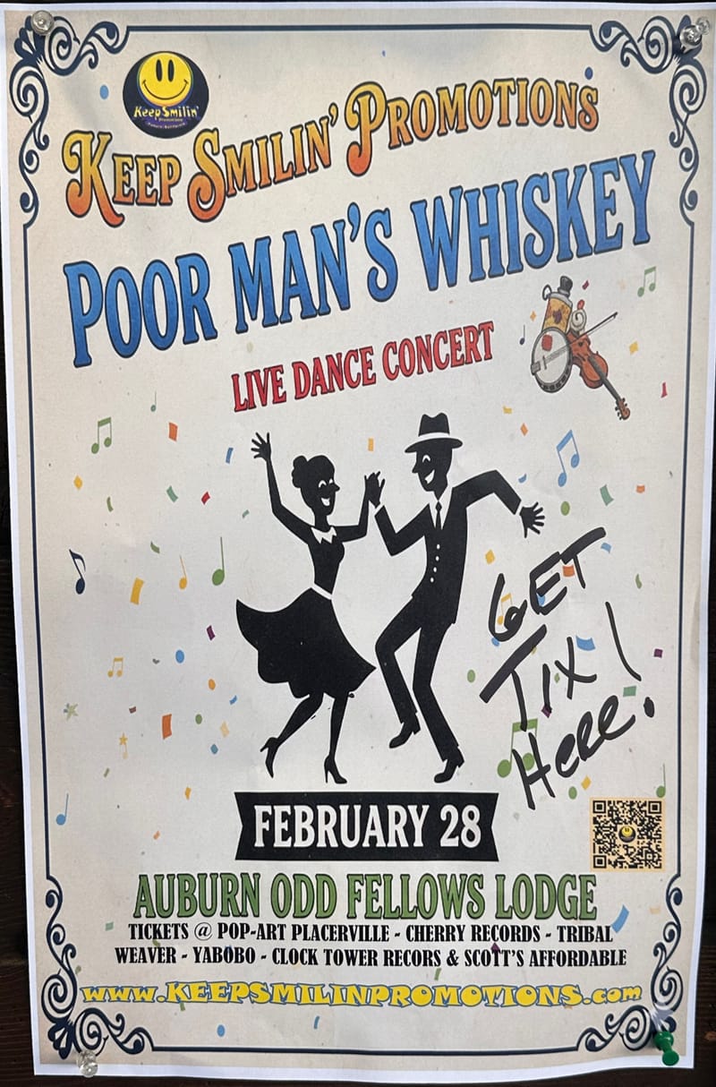 Poor Man’s Whiskey  Saturday  February 28