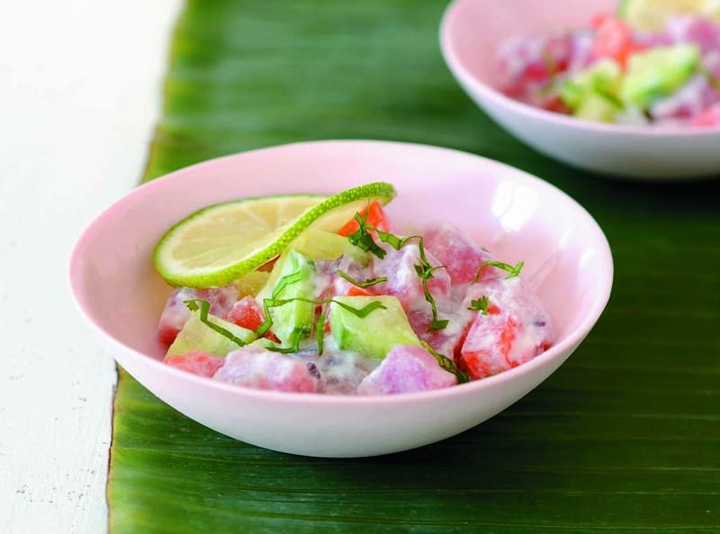 POISSON CRU LAIT DE COCO OU CHINOIS