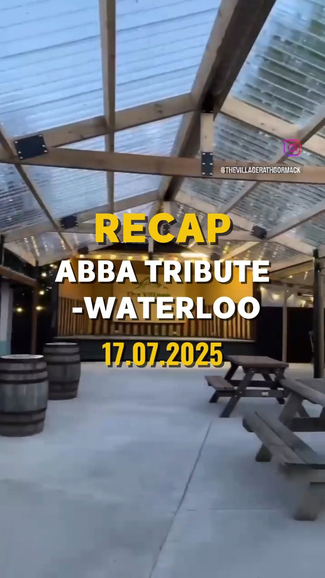 Opening for ABBA Tribute band - WATERLOO