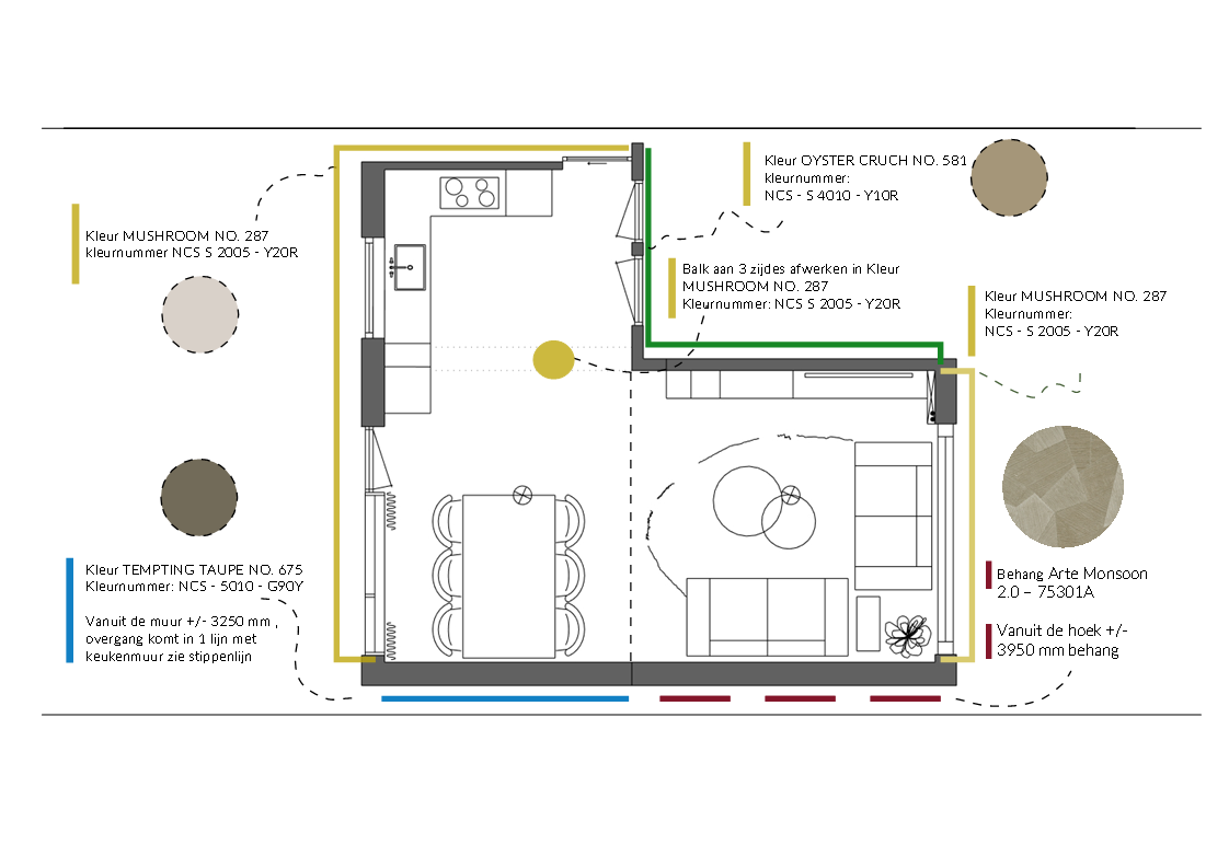 Totaal ontwerp woonkamer Lomm