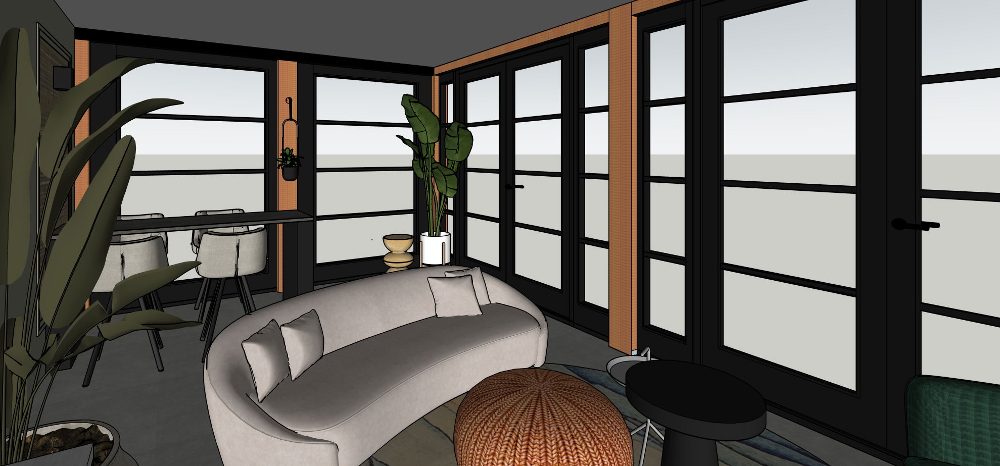 Totaal ontwerp buitenverblijf Velden