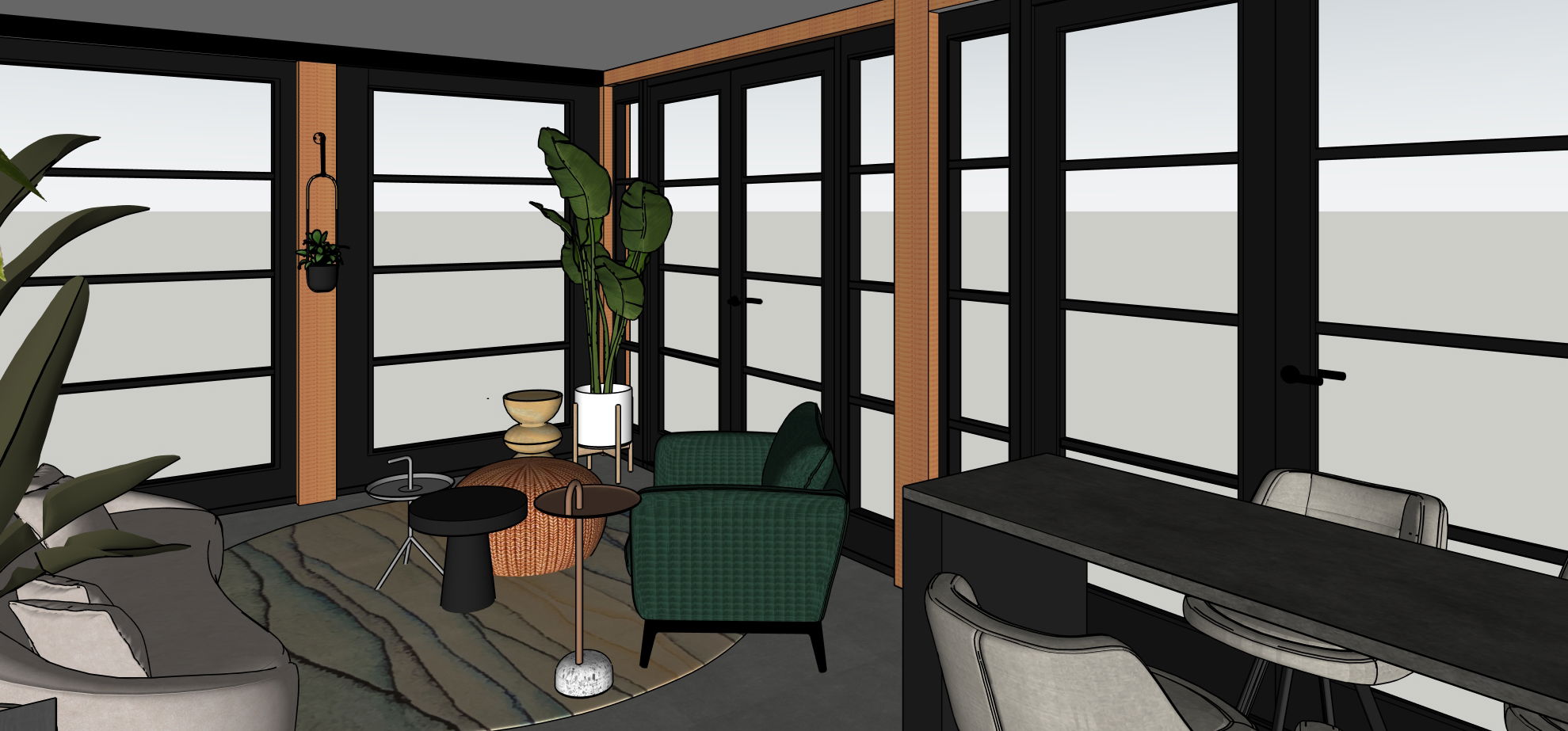 Totaal ontwerp buitenverblijf Velden